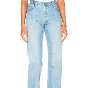 Re/Done Ultra High Rise Straight Leg